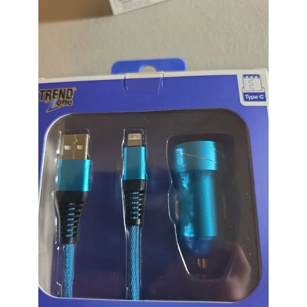 Trend Zone 6-Foot Charging Cable and Car Adapter Set i phone